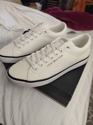 Ανδρικά παπούτσια Tommy Hilfiger λευκά καινούργια, μέγεθος 45