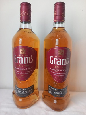 Ουίσκι Grant's καινούργιο, 2 φιάλες 700ml 40% alc