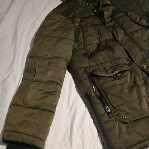 Superdry jacket used, winter, green, size L