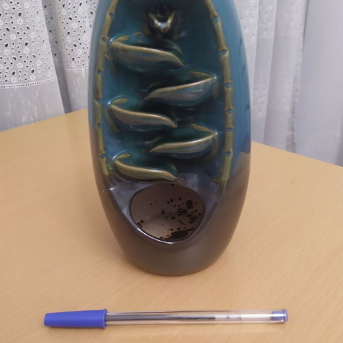 Ceramic incense waterfall decoration like new