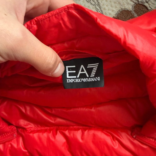 EA7 red sleeveless vest like new, size M