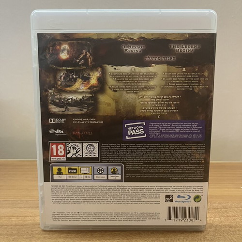 God of War Ascension PS3 game used, Greek subtitles