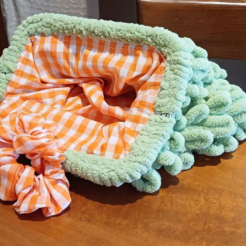 Handmade green handbag new