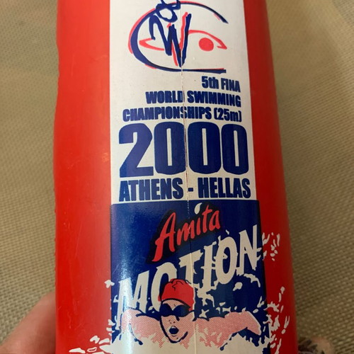 Amita Motion 2000 promotional souvenir bike water bottle used