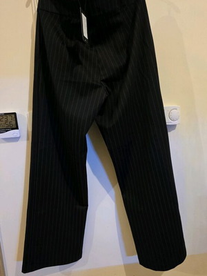 Checked brown pants with stripe new, size M / 38 / 10