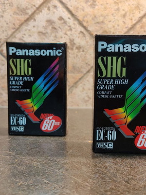 Panasonic SHG EC-60 VHSC κασσέτες σφραγισμένες σετ 2 τεμαχίων καινούργιο