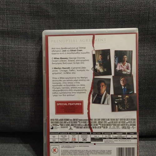 Intolerable Cruelty DVD used with subtitles, large case