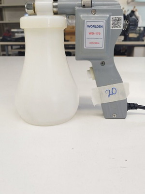 Textile cleaning gun used