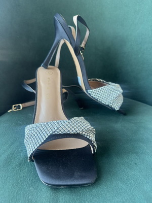 Envie shoes stiletto heel sandals with rhinestones, new, size 41