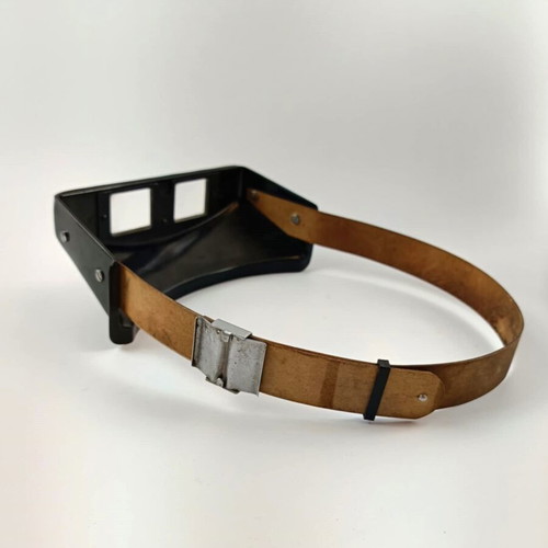 Magnifying headlamp used, bakelite, 1970s vintage