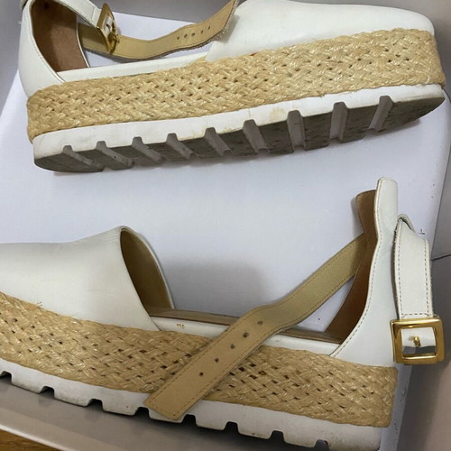 Chaniotakis espadrilles like new, white, size 37