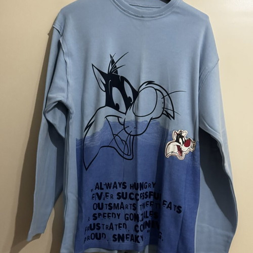 Looney Tunes Sylvester Alouette Shirt new, blue turquoise