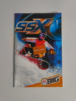 SSX PS2 manual used, English edition