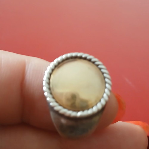 Ring 925 silver and 750 gold like new, size 55
