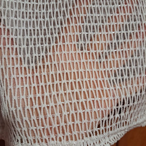 Batic summer blouse like new, white, size S
