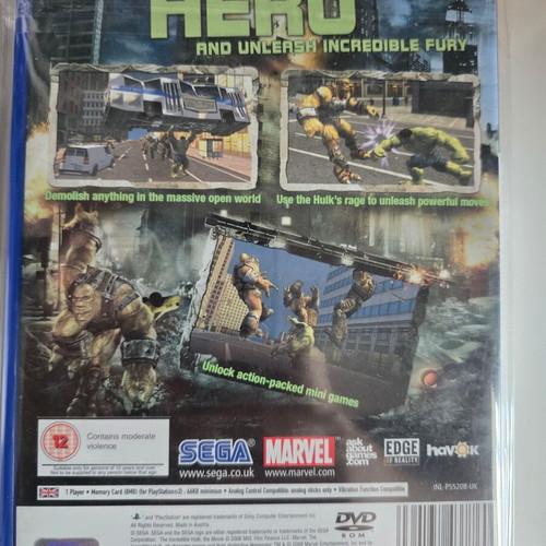 The Incredible Hulk PS2 game
