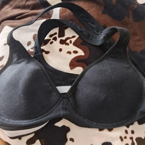 Love Fitness women's sports bra padded, size L, used, black