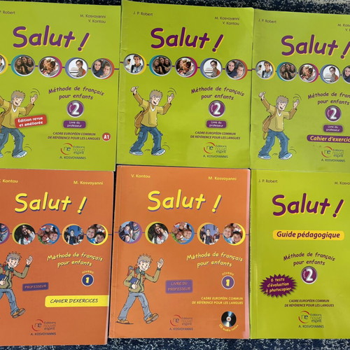 French Learning Books by Teacher like new