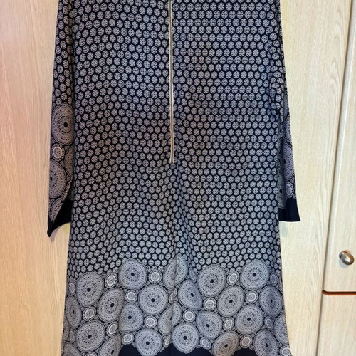 Dress used size M 38 10 white and blue