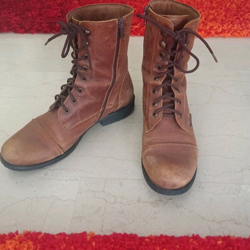 Commanchero leather ankle boots used brown size 40