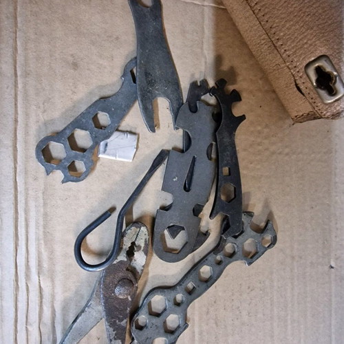 Bicycle tools used, old case