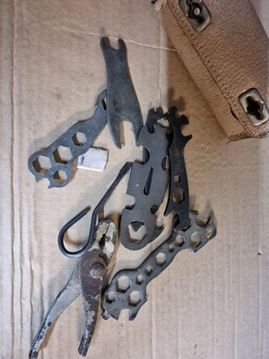Bicycle tools used, old case