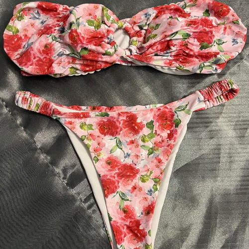 Floral bikini like new, size S