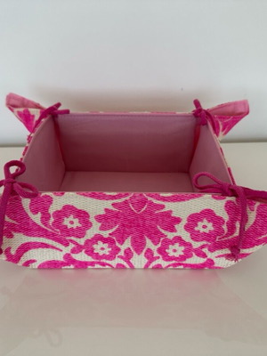 Fabric basket new with waterproof interior 18.5x18.5x9 cm