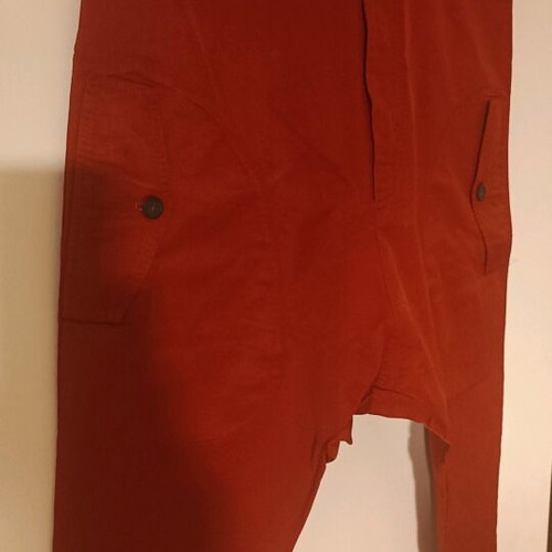 Men's red pants like new Black Label baggy drop crotch