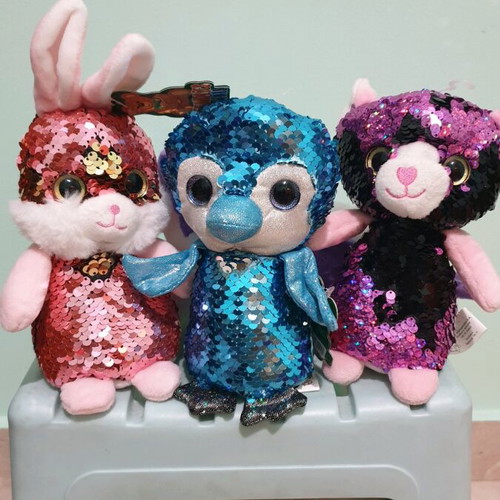 Stuffed animals with sequins new