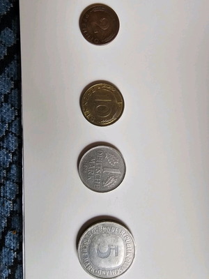 German coins used, pack of 4 in mark
