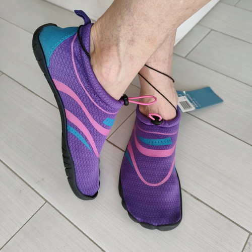 Women's beach shoes new, size 37, purple and pink