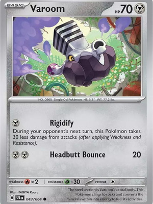 Κάρτα Pokemon Varoom συλλεκτική καινούργια