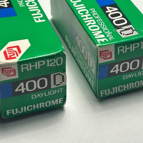 Fuji Chrome Professional 400D RHP 120 Film new, set of 2