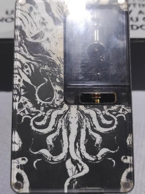 Cthulhu AIO V1 Black vape device used, with RBA