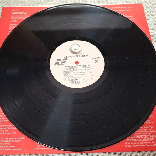 Irene Cara What A Feelin' LP like new, electronic genre