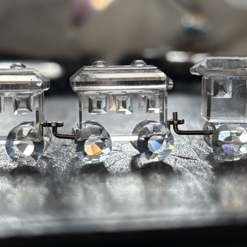 Swarovski vintage train with three carriages, new, with box