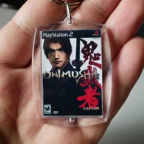Onimusha PS2 keychain, acrylic