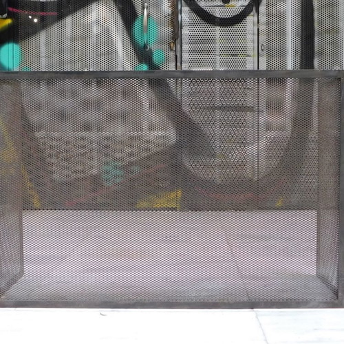 Metal Three-Panel Fireplace Screen vintage, like new