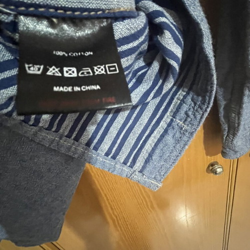 Firetrap cotton shirt like new, gray, size S