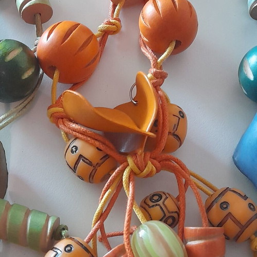 Boho necklaces pack of 10, handmade, multicolor, new