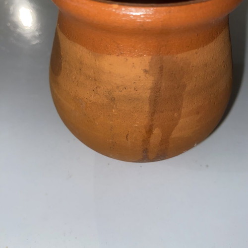 Ceramic clay candle jar
