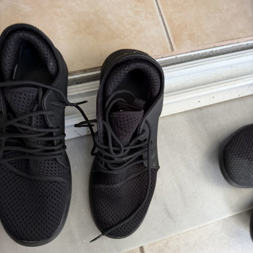 Jordan athletic shoes, black, size 44.5