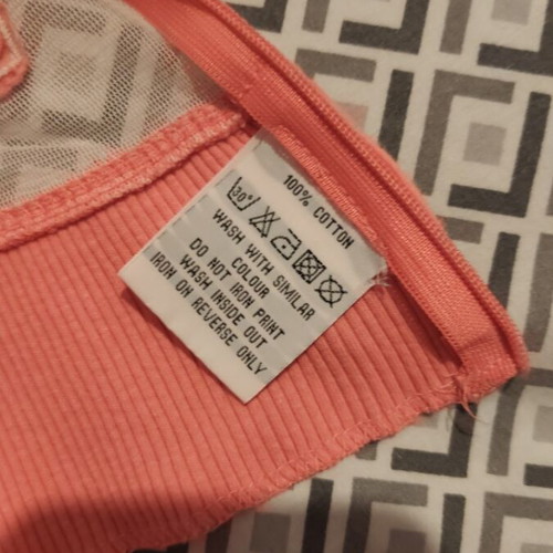 Body Action pink women's top, size S