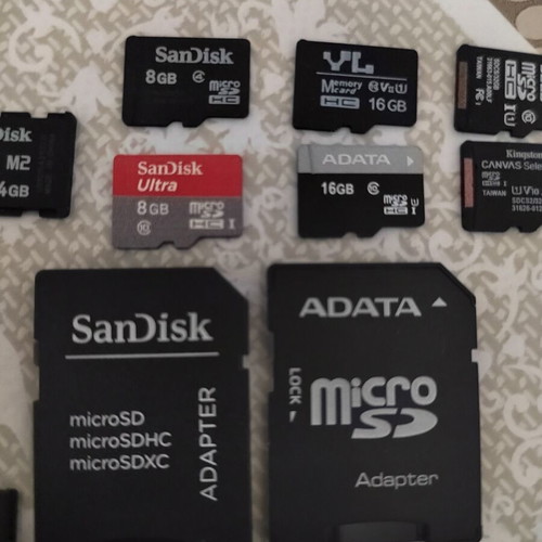 Memory cards, pack of 16