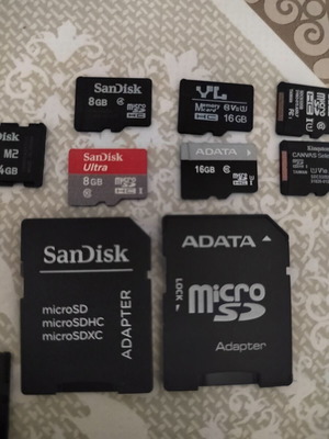 Memory cards, pack of 16