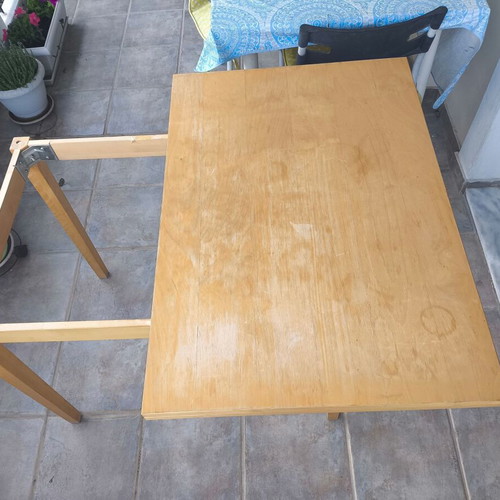 IKEA Folding Kitchen Table used, 90x62 closed, 90x125 cm open