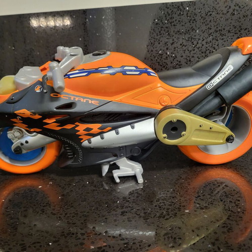 Action Man Street Bike used with rear axle break repair