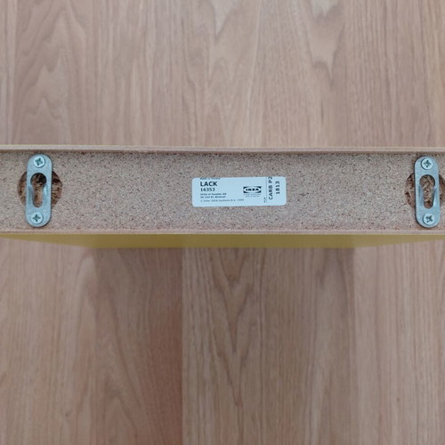 Ikea Lack shelf like new, yellow 30×26×5 cm