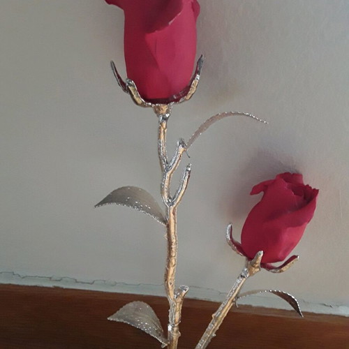 Decorative flower new with box 29x15 cm